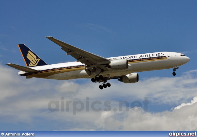 9V-SQK, Boeing 777-200ER, Singapore Airlines