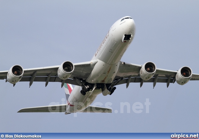 A6-ERF, Airbus A340-500, Emirates