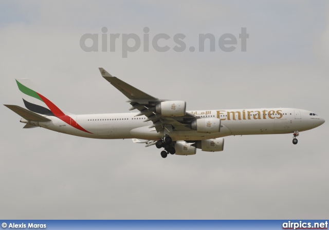 A6-ERG, Airbus A340-500, Emirates