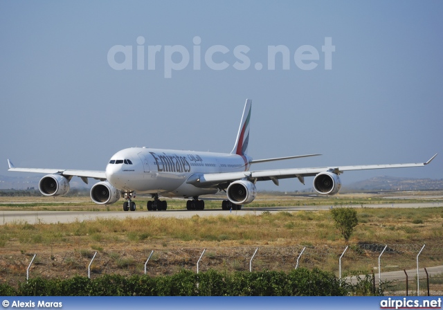 A6-ERH, Airbus A340-500, Emirates