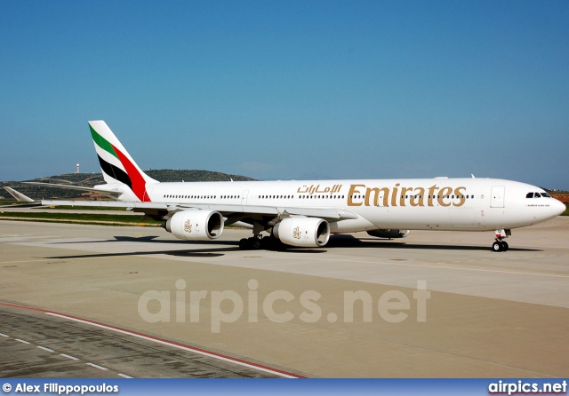 A6-ERI, Airbus A340-500, Emirates