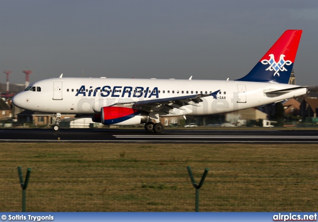 A6-SAA, Airbus A319-100, Air Serbia