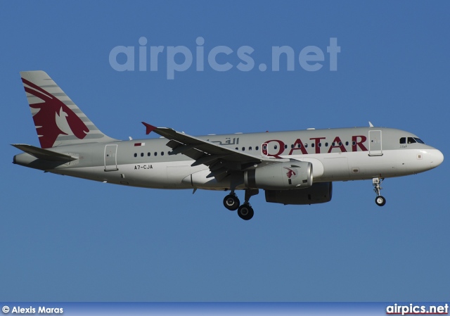 A7-CJA, Airbus A319-100LR, Qatar Airways