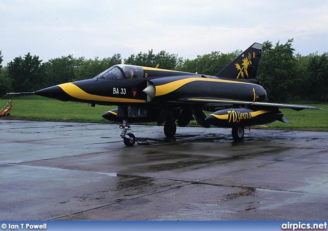 BA-33, Dassault Mirage 5BA, Belgian Air Force