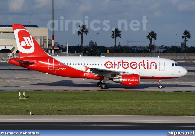 D-ABGN, Airbus A319-100, Air Berlin