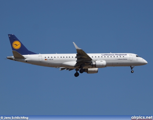 D-AECH, Embraer ERJ 190-100LR (Embraer 190), Lufthansa Regional