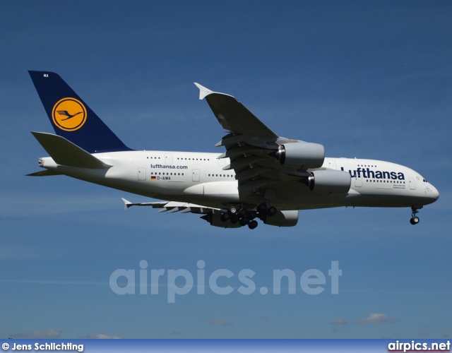 D-AIMA, Airbus A380-800, Lufthansa