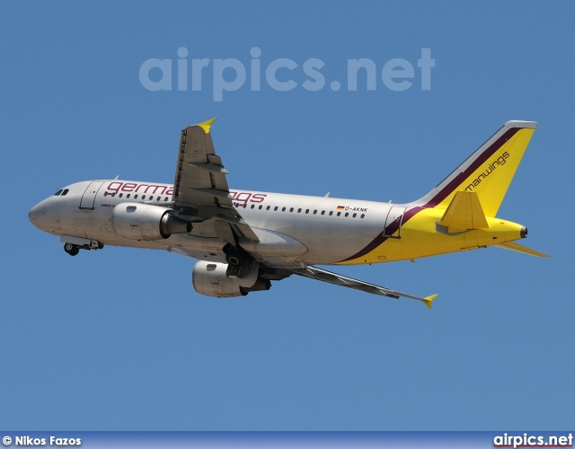 D-AKNK, Airbus A319-100, Germanwings