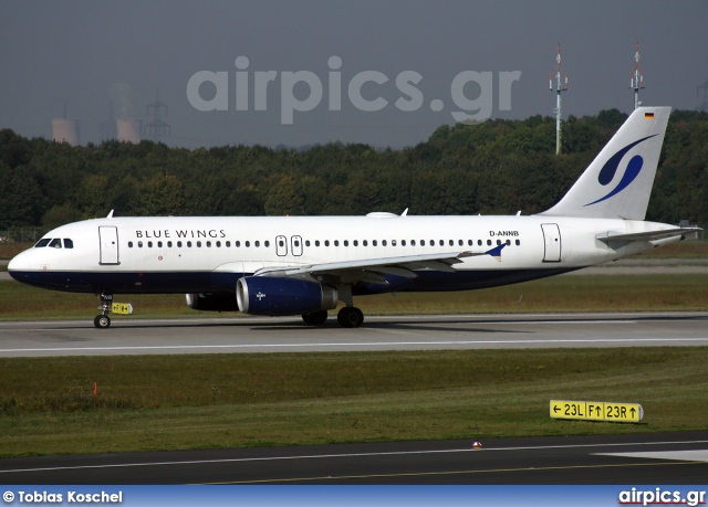 D-ANNB, Airbus A320-200, Blue Wings