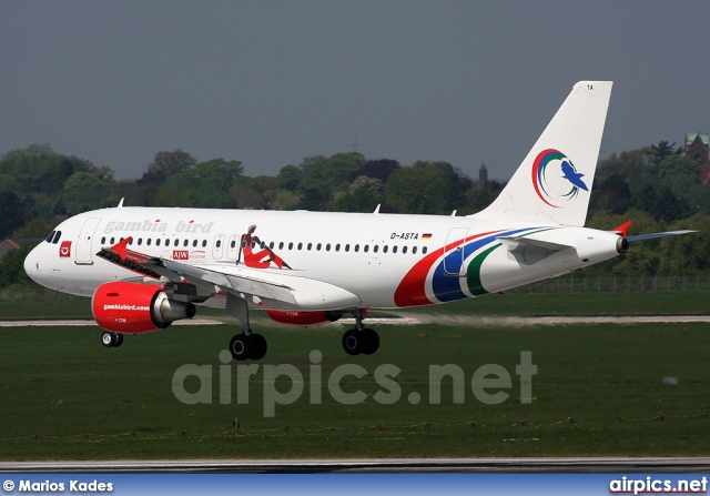 D-ASTA, Airbus A319-100, Gambia Bird