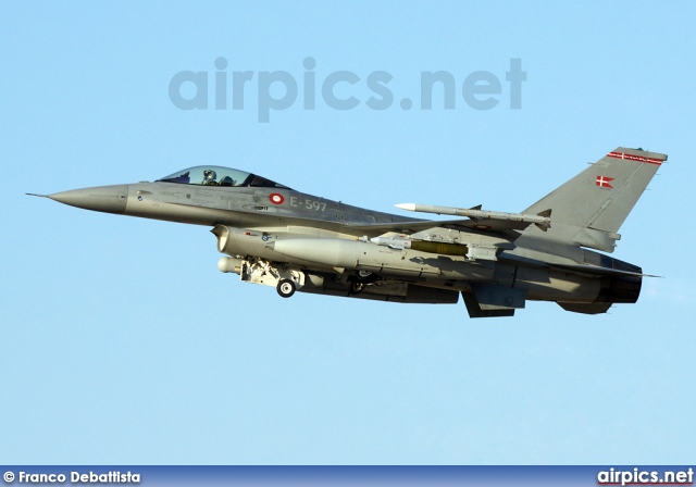 E-597, Lockheed F-16AM Fighting Falcon, Royal Danish Air Force