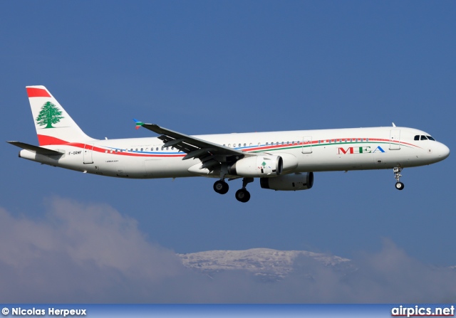 F-ORMF, Airbus A321-200, Middle East Airlines (MEA)