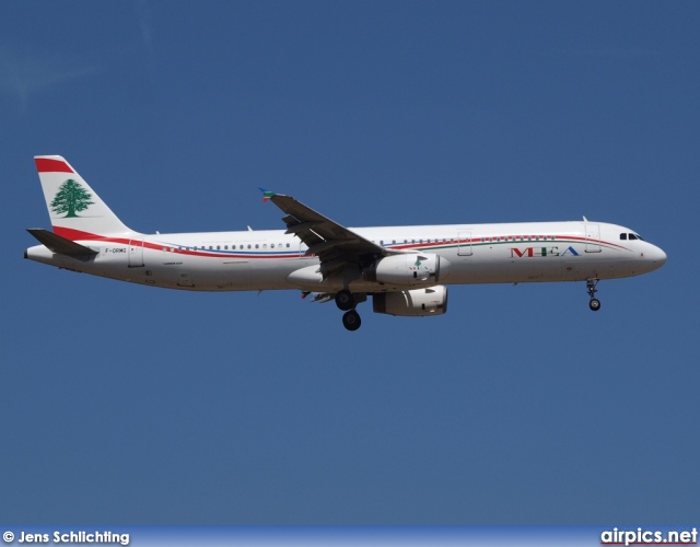 F-ORMG, Airbus A321-200, Middle East Airlines (MEA)