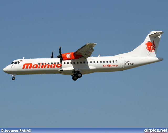 F-WWEB, ATR 72-600, Malindo Air