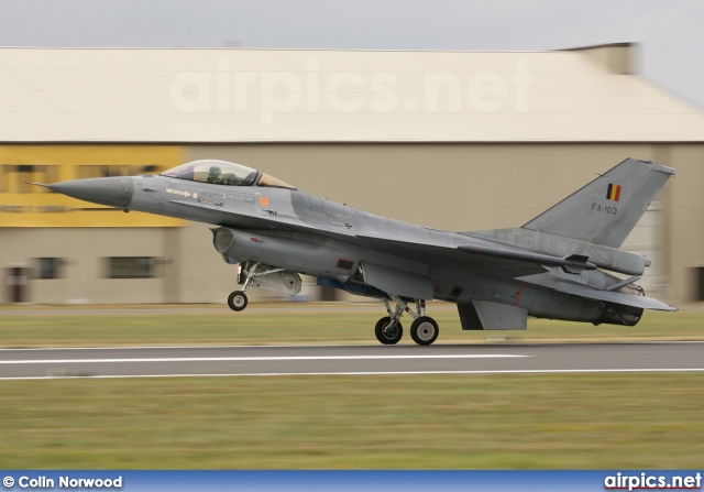 FA103, Lockheed F-16AM Fighting Falcon, Belgian Air Force