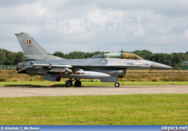 FB15, Lockheed F-16BM Fighting Falcon, Belgian Air Force