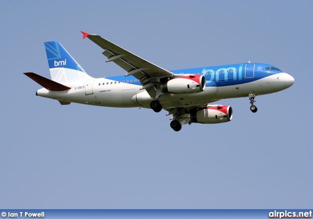 G-DBCD, Airbus A319-100, bmi