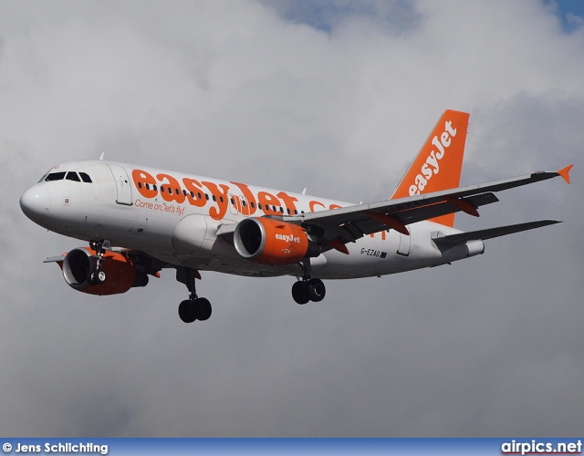 G-EZAG, Airbus A319-100, easyJet