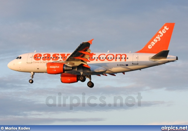 G-EZAJ, Airbus A319-100, easyJet