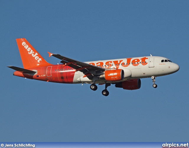 G-EZBF, Airbus A319-100, easyJet