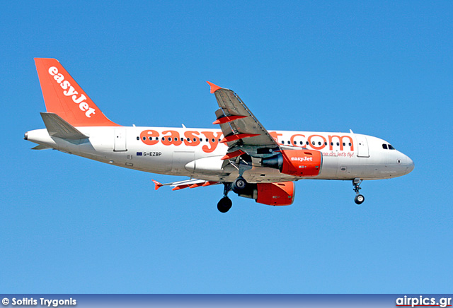 G-EZBP, Airbus A319-100, easyJet