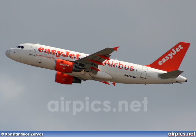 G-EZBR, Airbus A319-100, easyJet