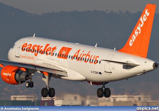 G-EZBR, Airbus A319-100, easyJet