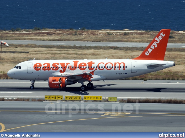 G-EZFJ, Airbus A319-100, easyJet