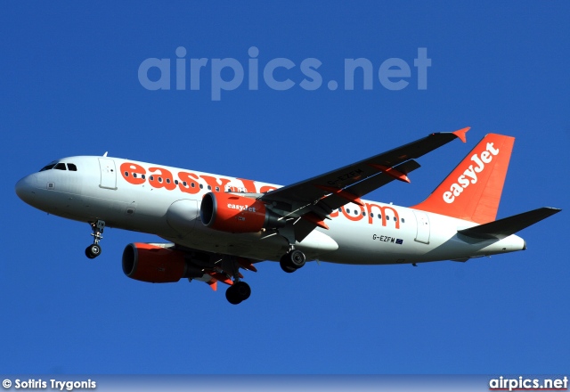 G-EZFM, Airbus A319-100, easyJet