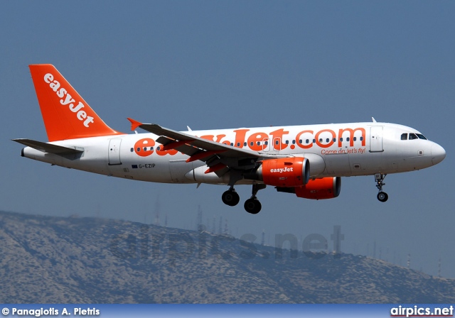 G-EZIP, Airbus A319-100, easyJet