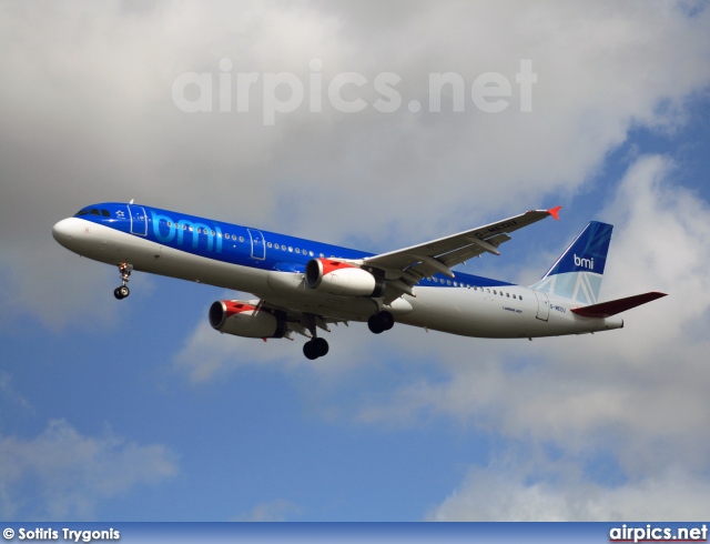 G-MEDU, Airbus A321-200, bmi