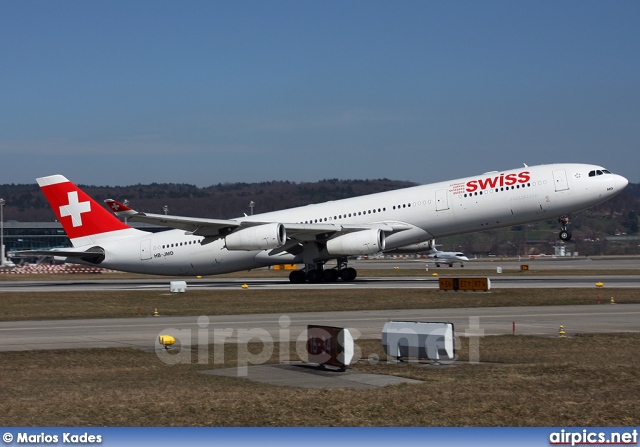 HB-JMD, Airbus A340-300, Swiss International Air Lines