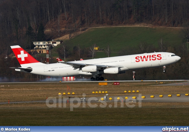HB-JMK, Airbus A340-300, Swiss International Air Lines