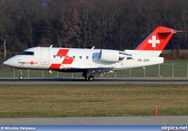 HB-JRA, Bombardier Challenger 600-CL-604, REGA - Swiss Air Ambulance