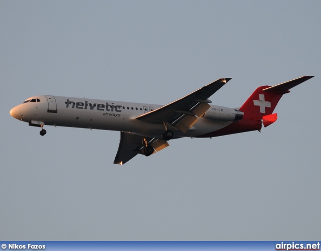 HB-JVI, Fokker F100, Helvetic Airways