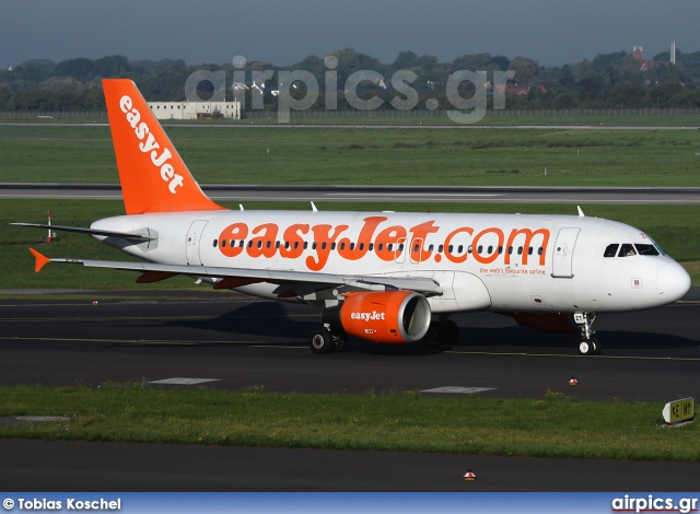 HB-JZT, Airbus A319-100, easyJet