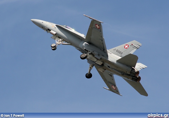 J-5022, Boeing (McDonnell Douglas) F/A-18C Hornet, Swiss Air Force