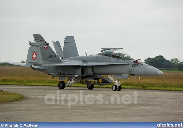 J-5234, Boeing (McDonnell Douglas) F/A-18D Hornet, Swiss Air Force