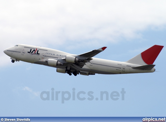 JA8910, Boeing 747-400, Japan Airlines