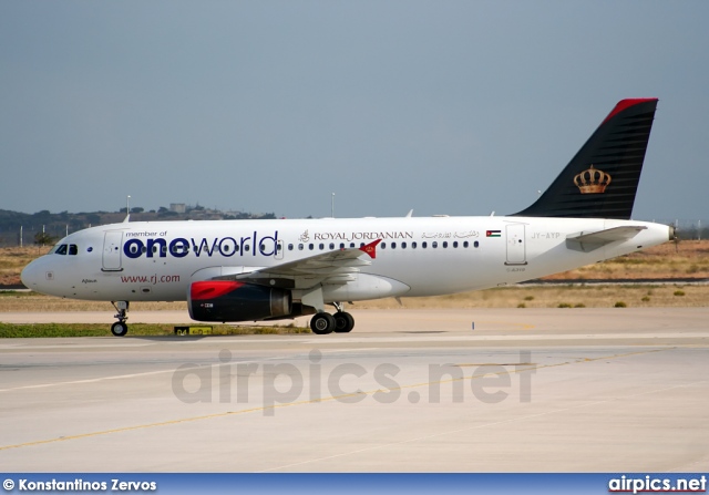 JY-AYP, Airbus A319-100, Royal Jordanian