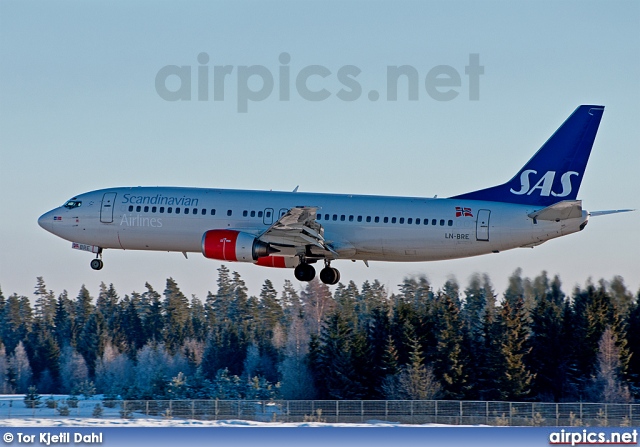 LN-BRE, Boeing 737-400, Scandinavian Airlines System (SAS)