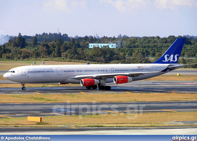 LN-RKG, Airbus A340-300, Scandinavian Airlines System (SAS)