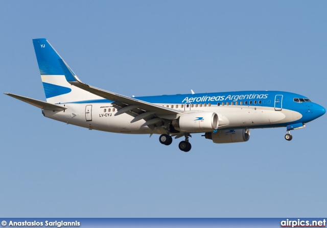 LV-CYJ, Boeing 737-700, Aerolineas Argentinas