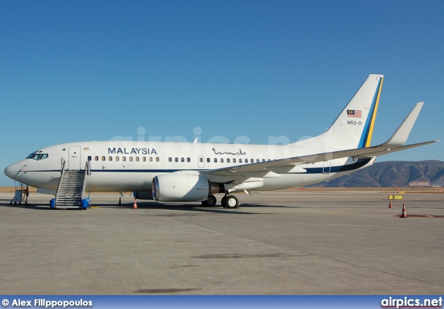 M53-01, Boeing 737-700/BBJ, Malaysian Government