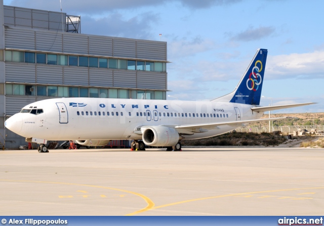 N134AS, Boeing 737-400, Olympic Airlines