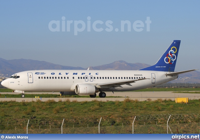 N304AS, Boeing 737-400, Olympic Airlines