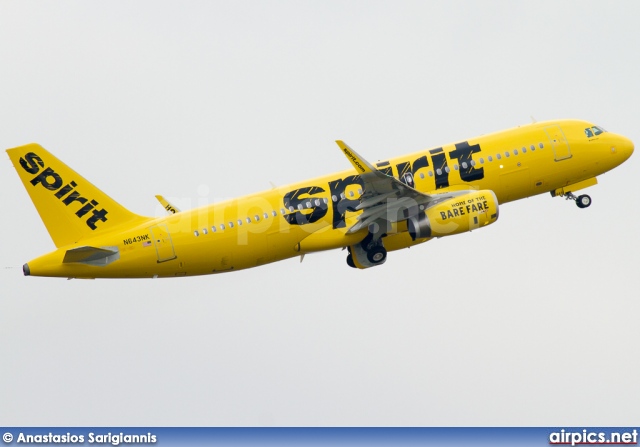 N643NK, Airbus A320-200, Spirit