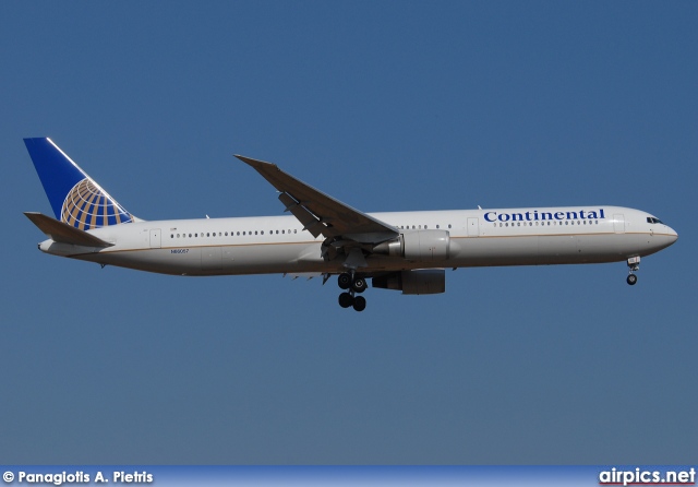 N66057, Boeing 767-400ER, Continental Airlines