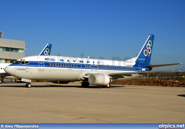 N741AS, Boeing 737-400, Olympic Airlines