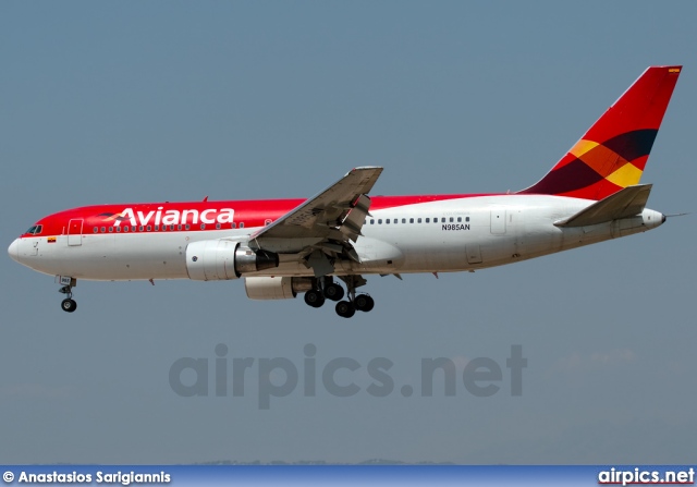 N985AN, Boeing 767-200ER, Avianca